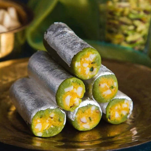 Sweet Magic Foods Kaju Pista Roll